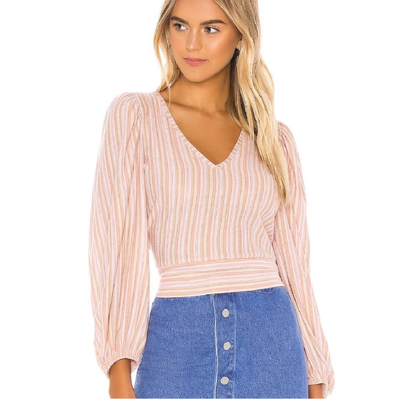 Free People Tops - NWT Free People Autumn Nights Long Sleeve Striped Top